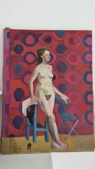 PAINTING OIL ON Canvas Naked Woman Portrait Naked Woman 152 64 PicClick