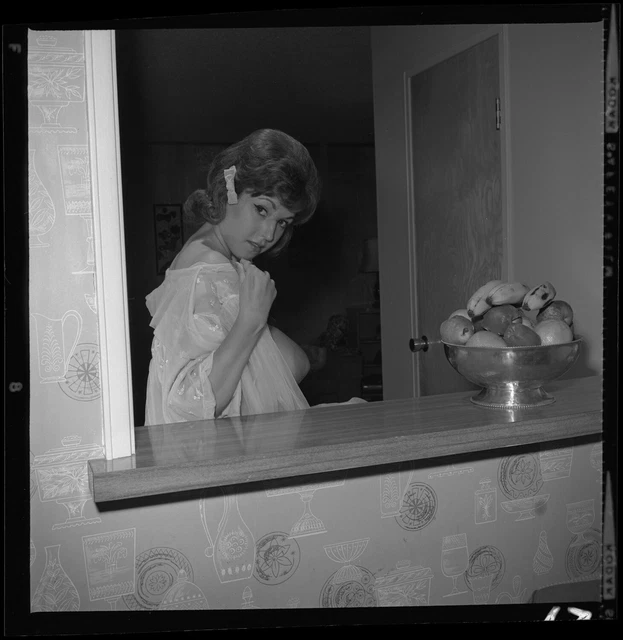 VINTAGE 1960S PIN UP Camera Negative Voluptuous Model Julie Wills Hot