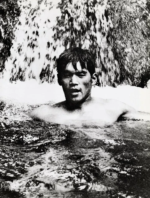 S VINTAGE TAMOTSU YATO Japan Male Nude Man Hot Springs Onsen Photo