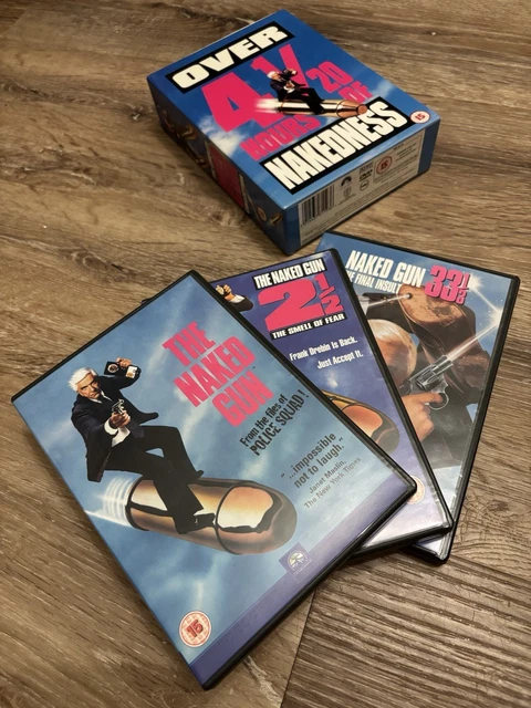 THE COMPLETE NAKED Gun Collection DVD Boxset Starring Leslie Nielsen