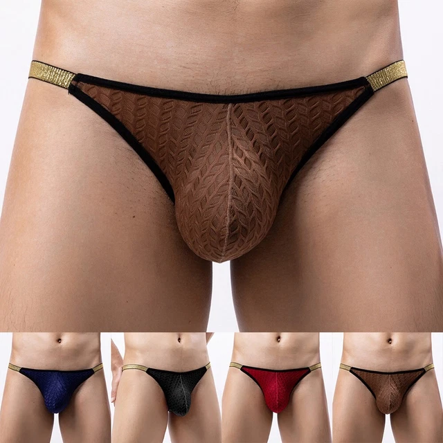 BIKINI TAILLE BASSE culotte solide lingerie slips hommes sous vêtements