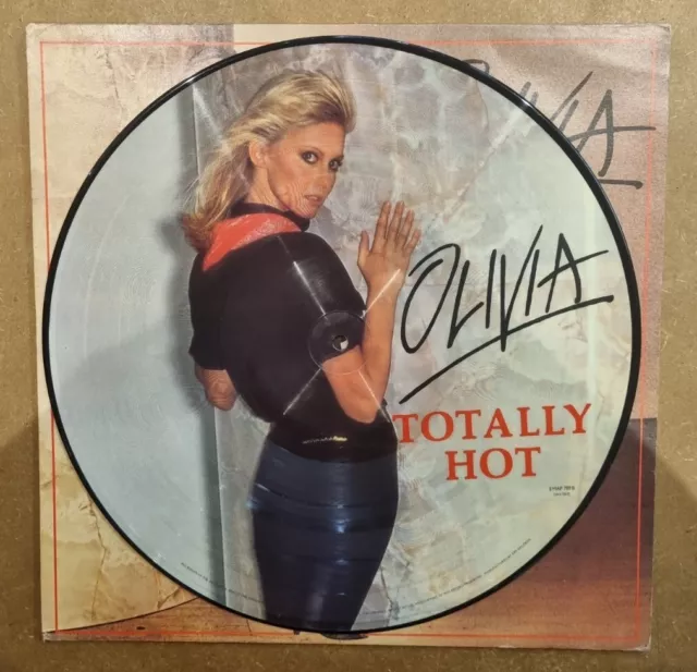 OLIVIA NEWTON JOHN LP Totally Hot Picture Disc Pic Sleeve Grease Very Rare EUR