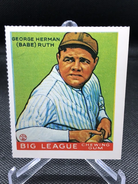 CARTE DE BASEBALL Babe Ruth New York Goudey Réimpression EUR