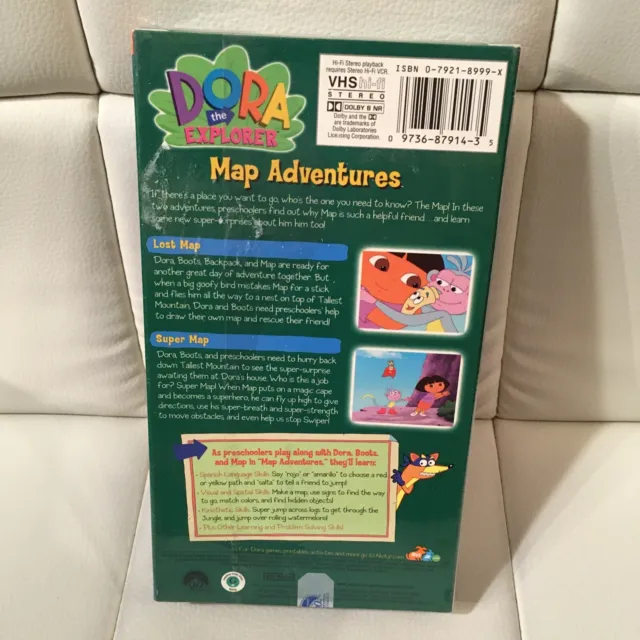 Dora The Explorer Video Map Adventures Vhs New Nick Jr Picclick Uk
