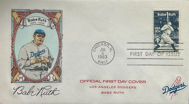FARNUM 2046 BABE Ruth All Star Game Chicago IL Dodgers Official FDC Red 4 72 PicClick UK