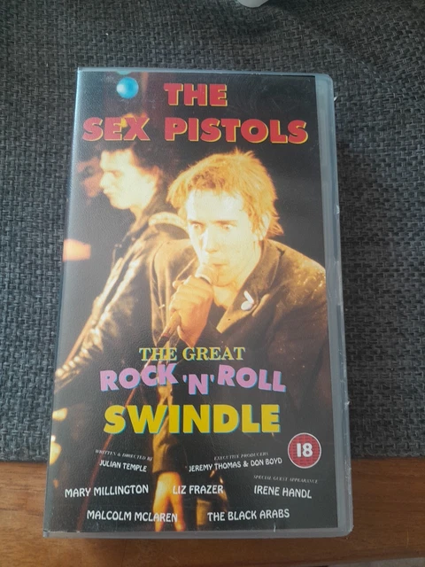 THE SEX PISTOLS The Great Rock N Roll Swindle Video VHS Film Vintage