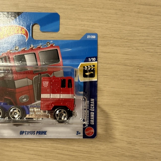 HOT WHEELS OPTIMUS Prime Screen Time Transformers HW