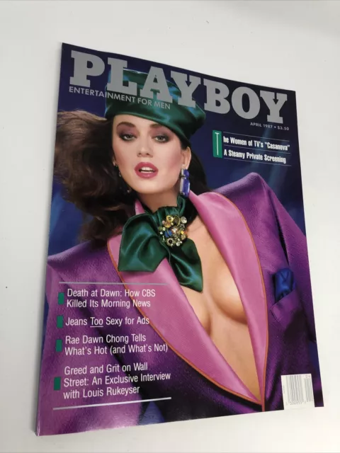 Playboy Magazine With Centerfold April Tv Show Casanova Rae Dawn