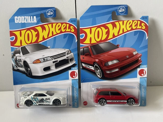 Hot Wheels Nissan Skyline Gt R R Godzilla Honda Civic Ef J Imports Picclick Uk