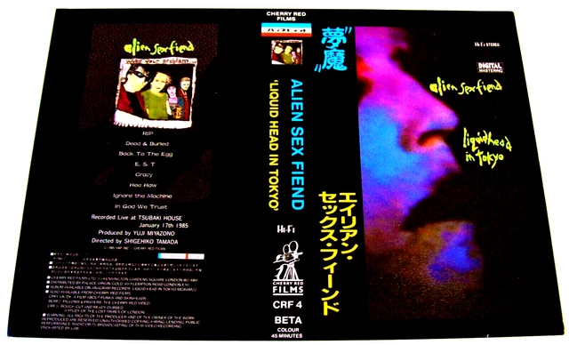 ALIEN SEX FIEND Uk Promo Sleeve Sample For The Video Liquid Head In