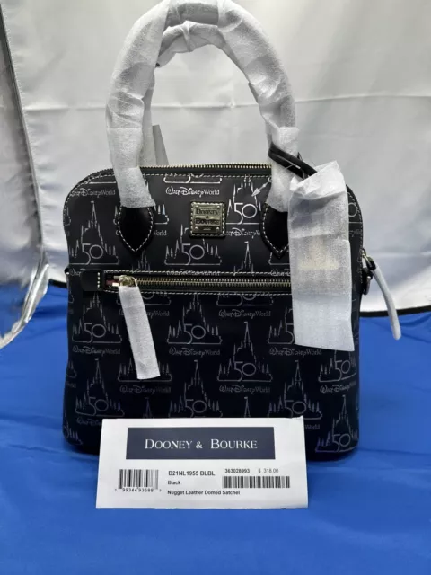 Disney Dooney Bourke Th Anniversary Castle Nugget Leather Dome