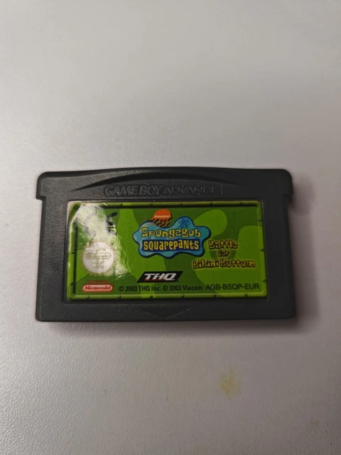SPONGEBOB SQUAREPANTS BATTLE For Bikini Bottom Nintendo Gameboy
