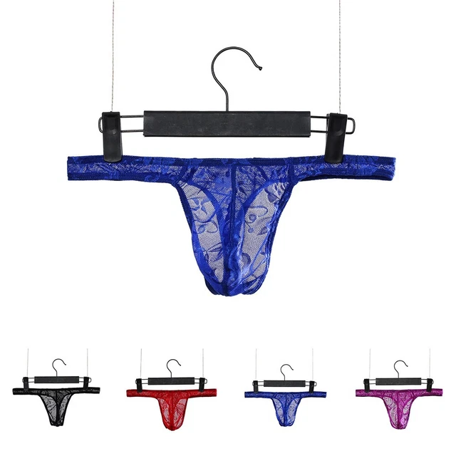 THONGS SEE THROUGH Lingerie Low Rise Sheer Sissy Soft T Back
