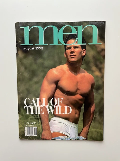 ADVOCATE MEN AUG 1993 Vintage Gay Magazine Muscular Male Models Hunk Mandate 24 05