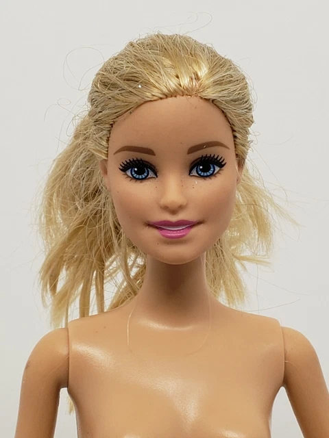 BARBIE NUDE DOLL Blonde Hair Blue Eyes Body Stamp 2010 Head Stamp