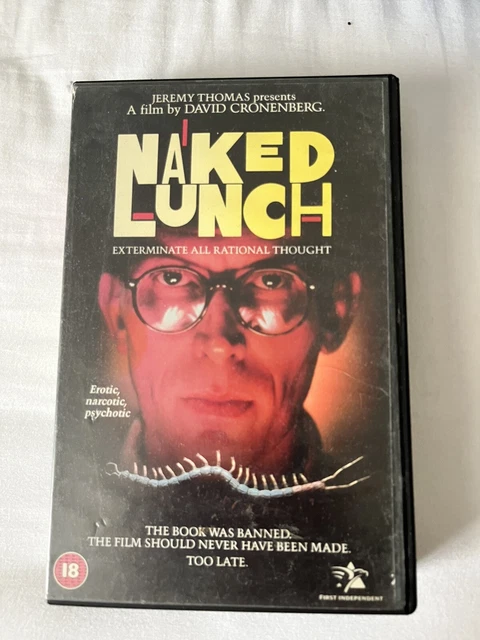 NAKED LUNCH Big Box Ex Rental VHS Tape 1992 5 00 PicClick UK