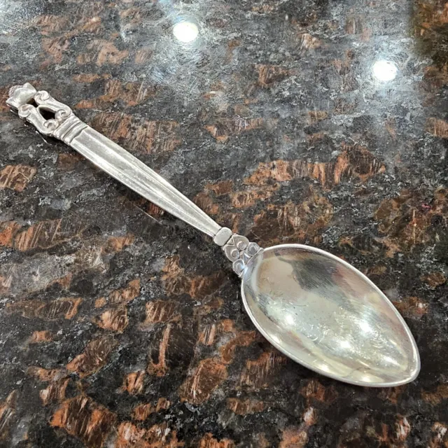 Georg Jensen Acorn Teaspoon Spoon 5 3/4" Sterling Silver No Monogram