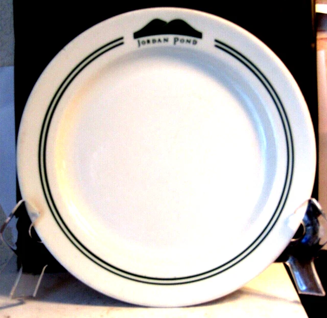 Rare 1930S Jordan Pond Restaurant 8 1/2 Dinner Plater Seal Harbor Maine As Is