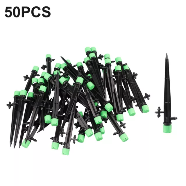 50xAdjustable Water Flow Irrigation Drippers Sprinkler Emitter Drip System Parts