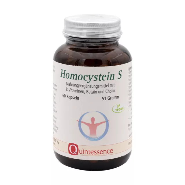 Homocystein S, 60 Kapseln | Mit aktiven B-Vitaminen | Mit Betain und Cholin