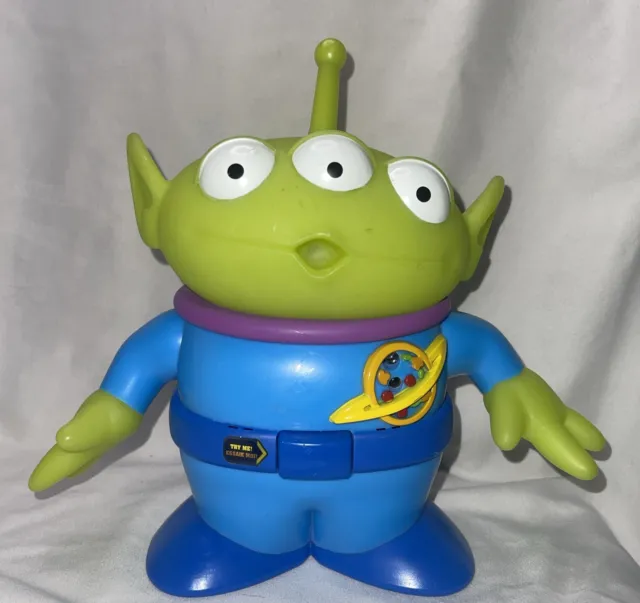 Disney Store Pixar Toy Story Talking Lights Up 3-eyed Alien 8" Works Little Men