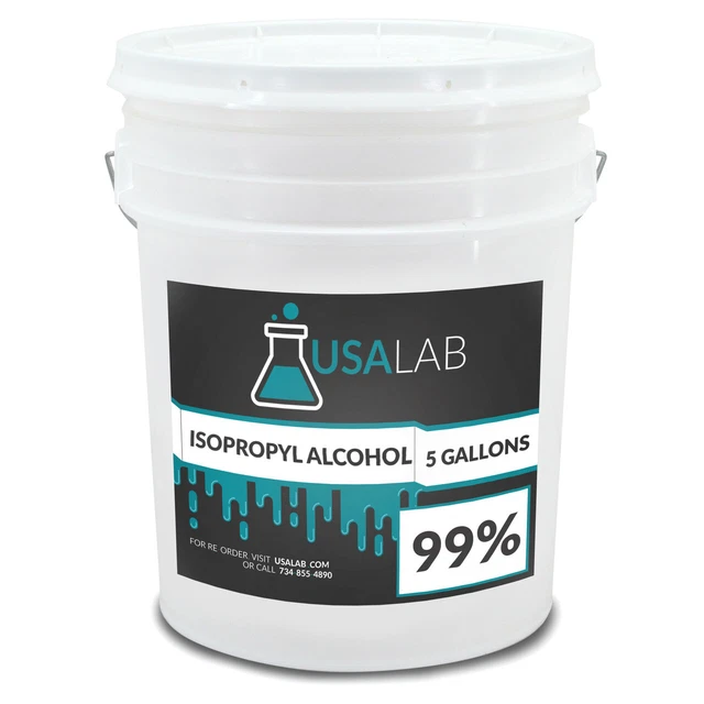 USA LAB EQUIPMENT USA Lab Isopropyl Alcohol 99 Concentrate 5 Gallons