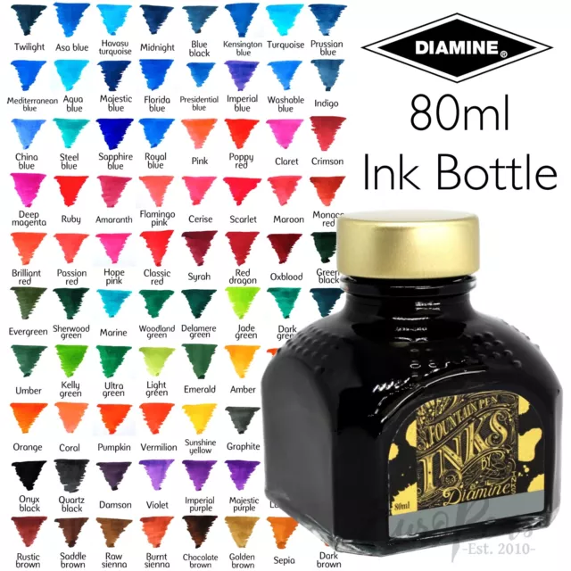 Diamine Flasche Tinte Glasflasche 80 ml für Füllfederhalter - UK