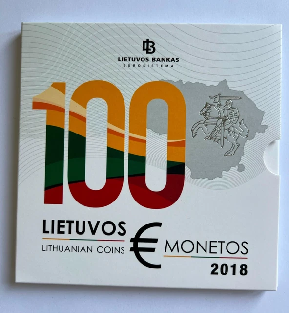 2018 Lithuania BU € Coin set --100th anniversary of Lithuania Independence--
