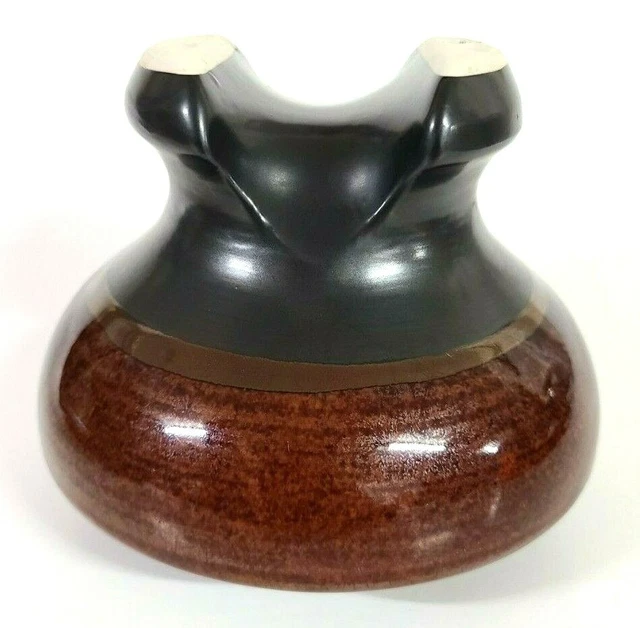 Vtg Large PINCO-7 2084-R High Voltage Ceramic Insulator Brown Porcelain (5.5") 3