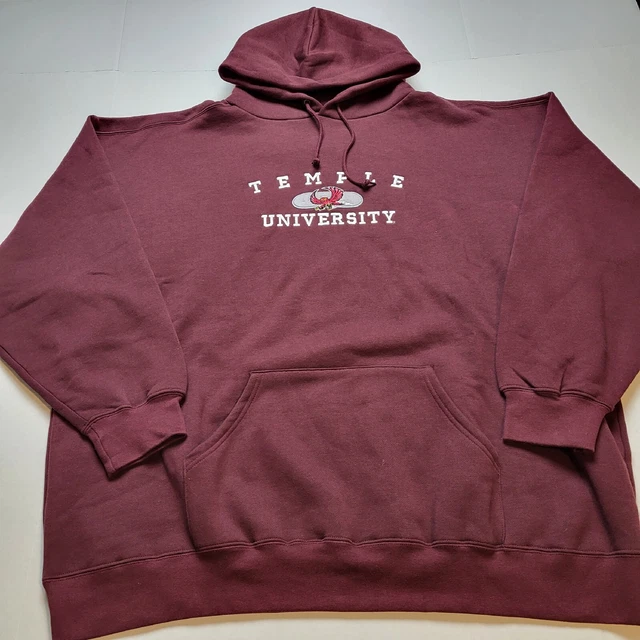 Temple University Jansport Sweatshirt Mens 2XL Hoodie Pullover Owls F76