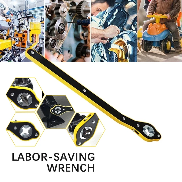 Car Scissor Jack Wrench Jack Labor-saving Ratchet Handle Tire Wheel Repair Tool