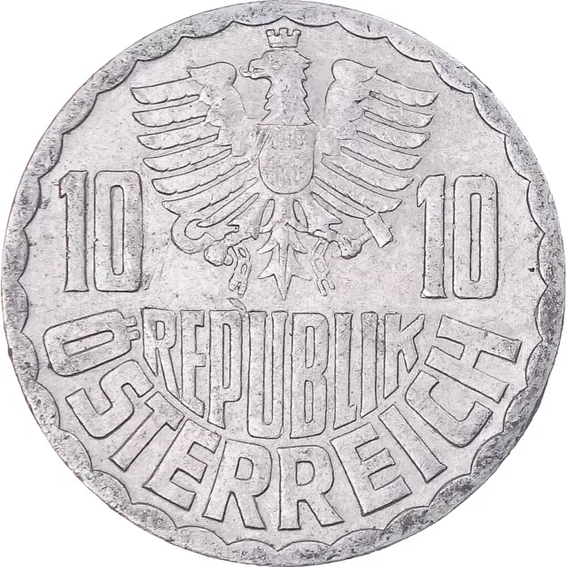 [#345177] Coin, Austria, 10 Groschen, 1969, Vienna, EF, Aluminum, KM:2878