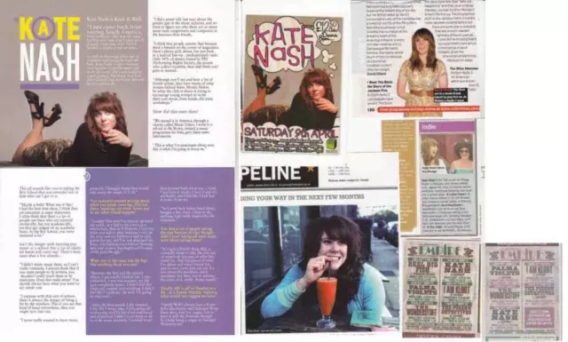 KATE NASH : CUTTINGS COLLECTION - interview adverts