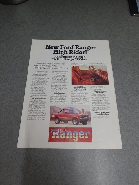 1987 FORD RANGER STX 4x4 Pickup Truck photo 