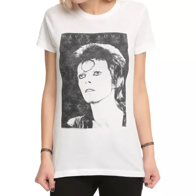 David Bowie ZIGGY STARDUST Girls Women's T-Shirt NWT Licensed & Official