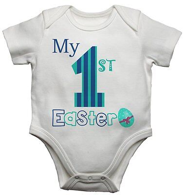 New Personalised Cute Baby Vest Bodysuit My First Easter for Boys and Girls Gift