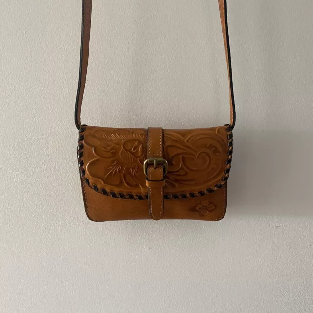 Patricia Nash Crossbody Bag Tooled Clutch Handbag Torri Florence Convertible