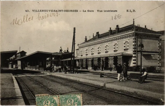 CPA AK VILLENEUVE-St-GEORGES - La Gare Interior View (390451)