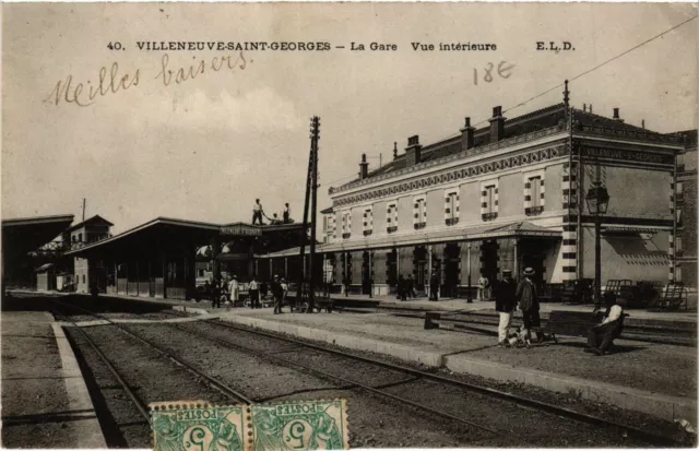 CPA AK VILLENEUVE-St-GEORGES - La Gare Vue Intérieure (390451)