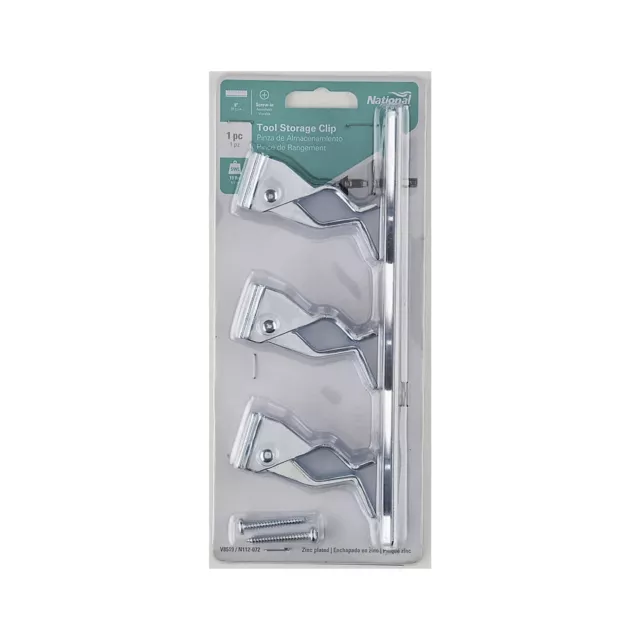 National Hardware N112-072 V8519 Tool Storage Clip in Zinc plated