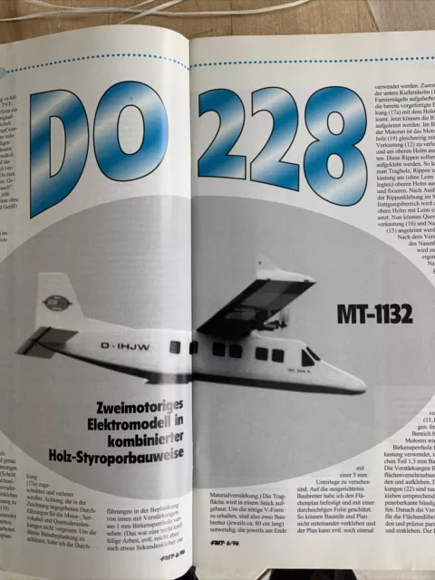 Bauplan für Elektroflugzeug DO228, 150 cm Spannweite