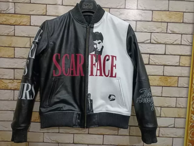 skinz_fashionbuddy Men Scarface Jacket Real Leather jacket