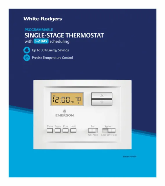White Rodgers Chauffage Et Refroidissement Écran Tactile Thermostat Programmable