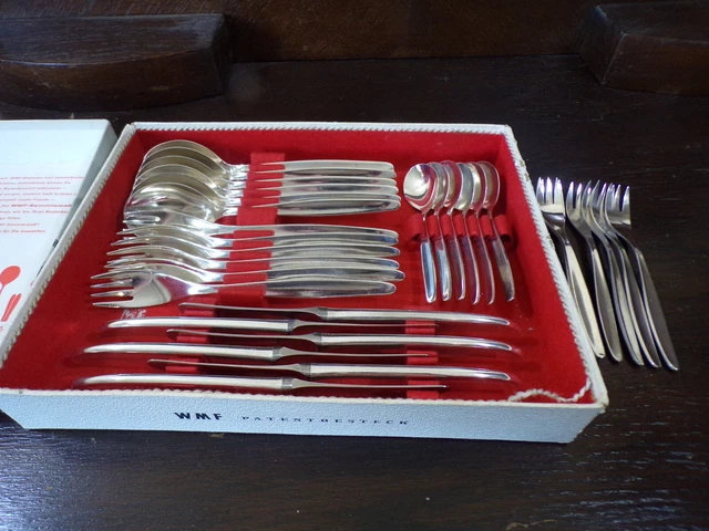 WMF Modell Stockholm Silberbesteck Vorspeise 6 Personen 30 Teile Silber 90er TOP