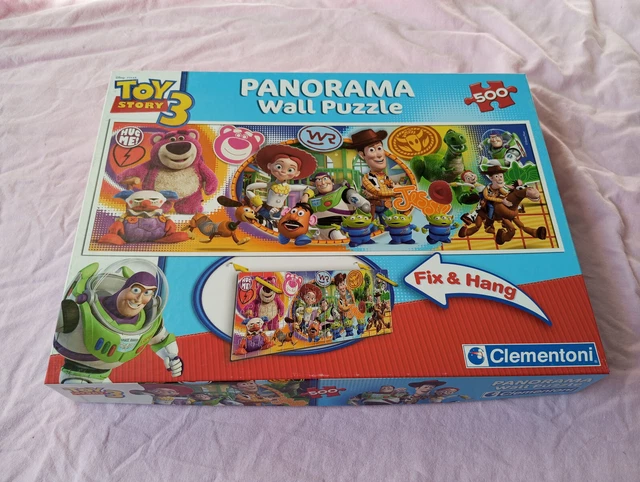 PUZZLE PANORAMA DISNEY Toy Story 3 Clementoni 500 Pieces 100 % Complet ...