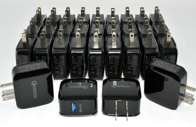 Wholesale LOT 100x 20x 10x - USB Fast Quick wall Charger (18W / 4A)