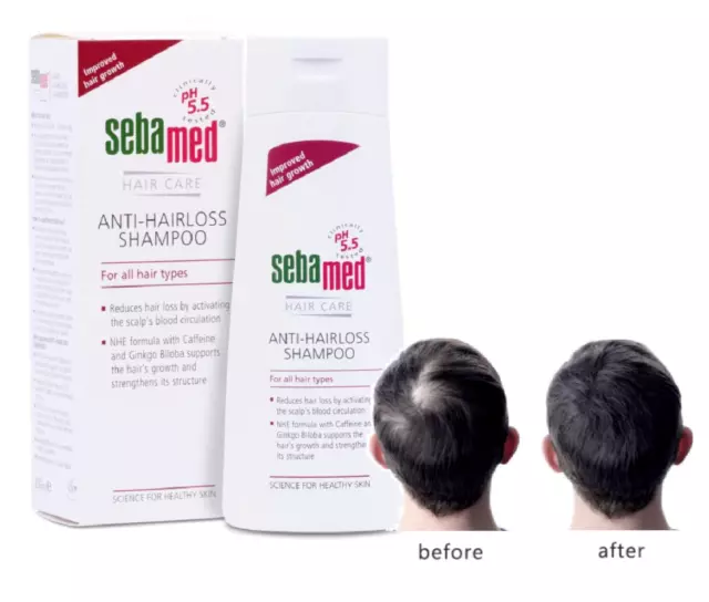 SebaMed Anti-Haarausfall, Haarwuchs Shampoo, 100% seifen- & alkalifrei - 200ml