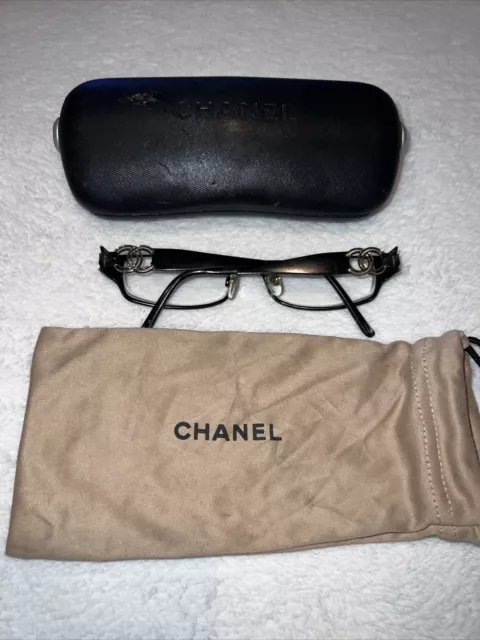 CHANEL CH 2119 108 51mm Brown Silver Cocomark Eyeglasses Frames Only Italy