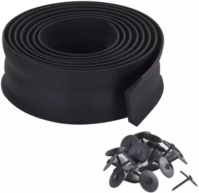 MD Building Products 03723 9 Ft. Black Rubber Garage Door Bottom Seal