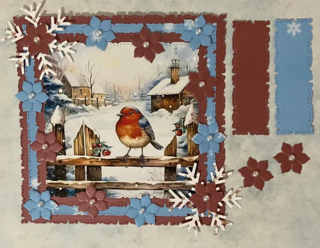 Handmade Christmas Winter Card Topper